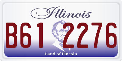 IL license plate B612276