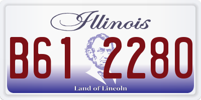 IL license plate B612280