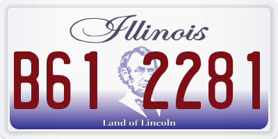 IL license plate B612281