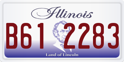 IL license plate B612283