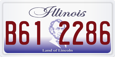 IL license plate B612286