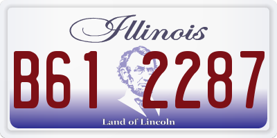 IL license plate B612287
