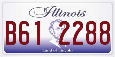 IL license plate B612288