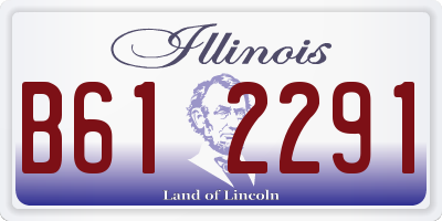 IL license plate B612291