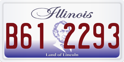 IL license plate B612293