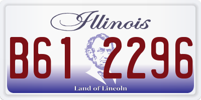 IL license plate B612296