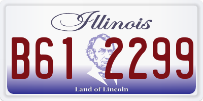 IL license plate B612299