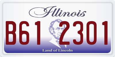 IL license plate B612301