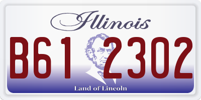 IL license plate B612302