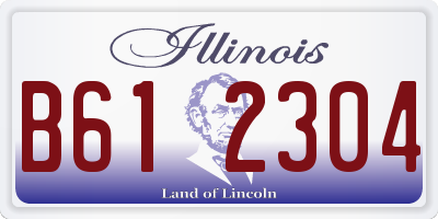 IL license plate B612304