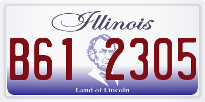 IL license plate B612305