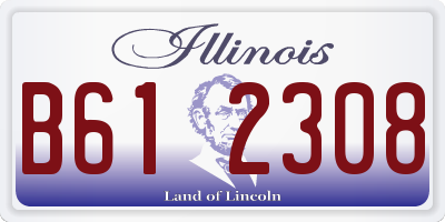 IL license plate B612308
