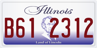 IL license plate B612312