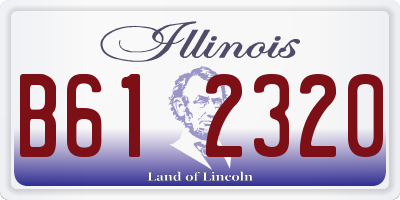 IL license plate B612320