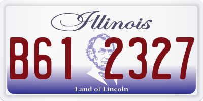 IL license plate B612327