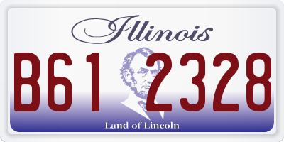 IL license plate B612328
