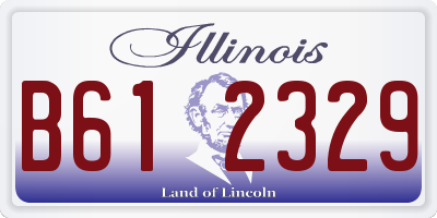 IL license plate B612329