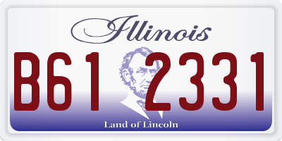 IL license plate B612331