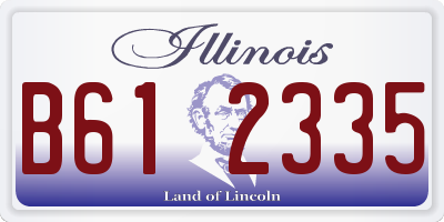 IL license plate B612335