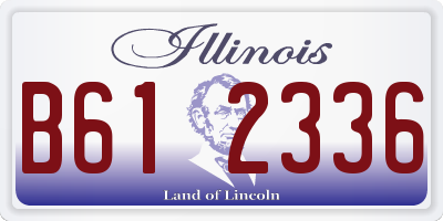 IL license plate B612336
