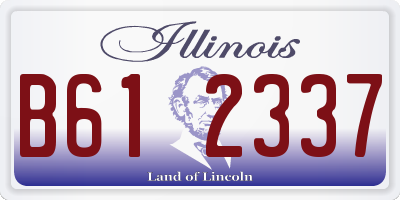 IL license plate B612337