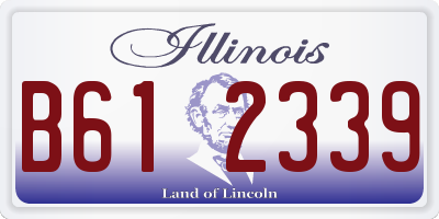 IL license plate B612339