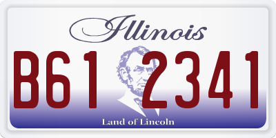 IL license plate B612341