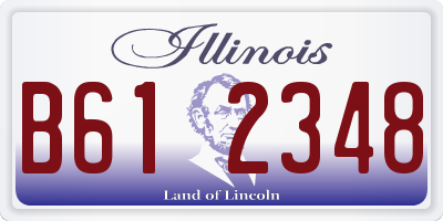 IL license plate B612348