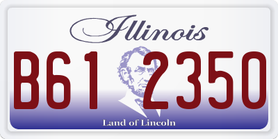 IL license plate B612350