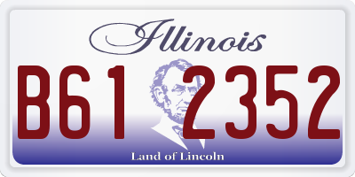 IL license plate B612352
