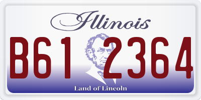 IL license plate B612364