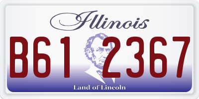 IL license plate B612367