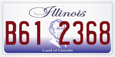 IL license plate B612368