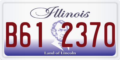 IL license plate B612370