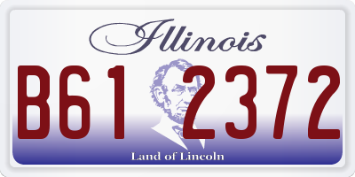 IL license plate B612372