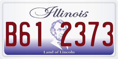 IL license plate B612373