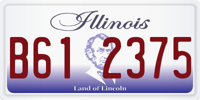 IL license plate B612375