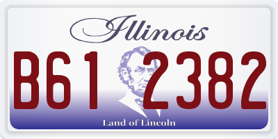 IL license plate B612382