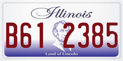 IL license plate B612385