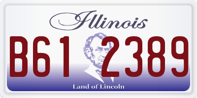 IL license plate B612389