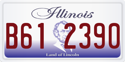 IL license plate B612390
