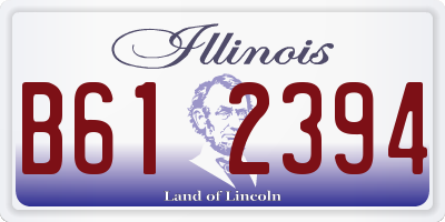 IL license plate B612394
