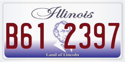 IL license plate B612397