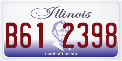 IL license plate B612398