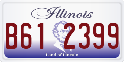 IL license plate B612399