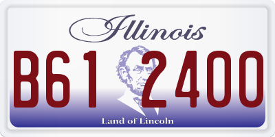 IL license plate B612400