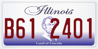 IL license plate B612401