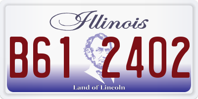 IL license plate B612402