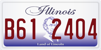 IL license plate B612404