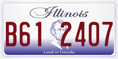 IL license plate B612407
